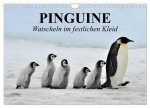Pinguine - Watscheln im festlichen Kleid (Wandkalender 2026 DIN A4 quer), CALVENDO Monatskalender