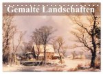 Gemalte Landschaften (Tischkalender 2026 DIN A5 quer), CALVENDO Monatskalender
