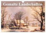 Gemalte Landschaften (Wandkalender 2026 DIN A4 quer), CALVENDO Monatskalender