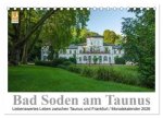 Bad Soden am Taunus (Tischkalender 2026 DIN A5 quer), CALVENDO Monatskalender