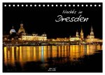 Nachts in Dresden (Tischkalender 2026 DIN A5 quer), CALVENDO Monatskalender