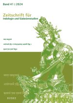 Zeitschrift für Indologie und Südasienstudien, Band 41 (2024)