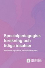 Specialpedagogisk forskning och tidiga insatser