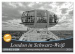 London in Schwarz-Weiß (Wandkalender 2026 DIN A3 quer), CALVENDO Monatskalender