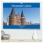 Hansestadt Lübeck / Geburtstagskalender (hochwertiger Premium Wandkalender 2026 DIN A2 quer), Kunstdruck in Hochglanz