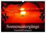 Sonnenuntergänge - Traumhafte Farbspiele (Wandkalender 2026 DIN A3 quer), CALVENDO Monatskalender