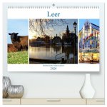 Leer - Ostfriesische Impressionen 2026 (hochwertiger Premium Wandkalender 2026 DIN A2 quer), Kunstdruck in Hochglanz