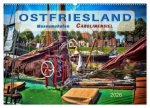 Ostfriesland - Museumshafen Carolinensiel (Wandkalender 2026 DIN A2 quer), CALVENDO Monatskalender