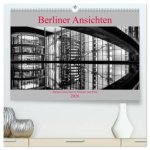 Berliner Ansichten in Schwarz und Weiß (hochwertiger Premium Wandkalender 2026 DIN A2 quer), Kunstdruck in Hochglanz