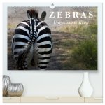 Zebras - Ungezähmte Kraft (hochwertiger Premium Wandkalender 2026 DIN A2 quer), Kunstdruck in Hochglanz