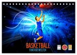 Basketball Fantasiewelten (Tischkalender 2026 DIN A5 quer), CALVENDO Monatskalender