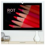 Rot (hochwertiger Premium Wandkalender 2026 DIN A2 quer), Kunstdruck in Hochglanz