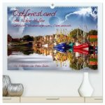 Ostfriesland, die alten Häfen - Greetsiel, Neuharlingersiel, Carolinensiel (hochwertiger Premium Wandkalender 2026 DIN A2 quer), Kunstdruck in Hochgla