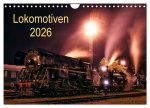 Lokomotiven 2026 (Wandkalender 2026 DIN A4 quer), CALVENDO Monatskalender