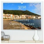 Jakobsweg - Camino Portugues (hochwertiger Premium Wandkalender 2026 DIN A2 quer), Kunstdruck in Hochglanz