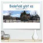 Bielefeld gibt es! Stadtpanoramen (hochwertiger Premium Wandkalender 2026 DIN A2 quer), Kunstdruck in Hochglanz