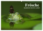 Frösche. Quakend durchs Leben (Wandkalender 2026 DIN A2 quer), CALVENDO Monatskalender
