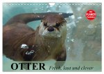 Otter. Frech, laut und clever (Wandkalender 2026 DIN A4 quer), CALVENDO Monatskalender