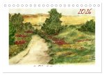 Der AQUARELL-Kalender (Tischkalender 2026 DIN A5 quer), CALVENDO Monatskalender
