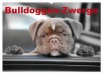 Bulldoggen-Zwerge (Wandkalender 2026 DIN A2 quer), CALVENDO Monatskalender