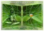 Buddha und Yin Yang (Tischkalender 2026 DIN A5 quer), CALVENDO Monatskalender