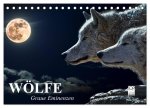 Wölfe. Graue Eminenzen (Tischkalender 2026 DIN A5 quer), CALVENDO Monatskalender