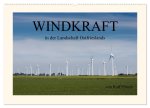 Windkraft in der Landschaft Ostfrieslands (Wandkalender 2026 DIN A2 quer), CALVENDO Monatskalender