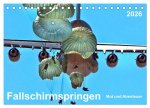 Fallschirmspringen - Mut und Abenteuer (Tischkalender 2026 DIN A5 quer), CALVENDO Monatskalender