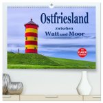 Ostfriesland - zwischen Watt und Moor (hochwertiger Premium Wandkalender 2026 DIN A2 quer), Kunstdruck in Hochglanz