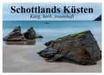Schottlands Küsten. Karg, herb, traumhaft (Tischkalender 2026 DIN A5 quer), CALVENDO Monatskalender