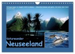 Naturwunder Neuseeland - in Bild und Text (Wandkalender 2026 DIN A4 quer), CALVENDO Monatskalender