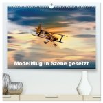 Modellflug in Szene gesetzt (hochwertiger Premium Wandkalender 2026 DIN A2 quer), Kunstdruck in Hochglanz