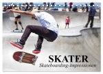 Skater. Skateboarding-Impressionen (Tischkalender 2026 DIN A5 quer), CALVENDO Monatskalender