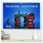 Traktor - Oldtimer (hochwertiger Premium Wandkalender 2026 DIN A2 quer), Kunstdruck in Hochglanz