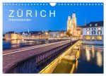 Z Ü R I C H Impressionen (Wandkalender 2026 DIN A4 quer), CALVENDO Monatskalender