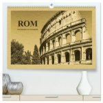 Rom-Ein Kalender im Zeitungsstil (hochwertiger Premium Wandkalender 2026 DIN A2 quer), Kunstdruck in Hochglanz