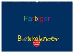 Farbiger Bastelkalender (Wandkalender 2026 DIN A2 quer), CALVENDO Monatskalender