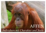 Affen - Individuen mit Charakter und Seele (Wandkalender 2026 DIN A4 quer), CALVENDO Monatskalender