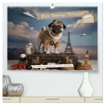 Eine Mopsige Weltreise (hochwertiger Premium Wandkalender 2026 DIN A2 quer), Kunstdruck in Hochglanz