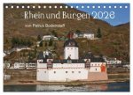 Rhein und Burgen (Tischkalender 2026 DIN A5 quer), CALVENDO Monatskalender