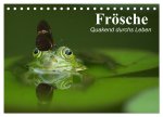 Frösche. Quakend durchs Leben (Tischkalender 2026 DIN A5 quer), CALVENDO Monatskalender