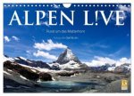 Alpen live - Rund um das Matterhorn (Wandkalender 2026 DIN A4 quer), CALVENDO Monatskalender