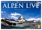 Alpen live - Rund um das Matterhorn (Tischkalender 2026 DIN A5 quer), CALVENDO Monatskalender