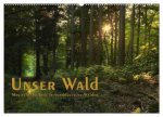 Unser Wald - Magische Sichten in norddeutsche Wälder / Geburtstagskalender (Wandkalender 2026 DIN A2 quer), CALVENDO Monatskalender