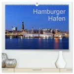 Hamburger Hafen (hochwertiger Premium Wandkalender 2026 DIN A2 quer), Kunstdruck in Hochglanz