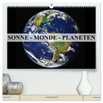 Sonne, Monde und Planeten (hochwertiger Premium Wandkalender 2026 DIN A2 quer), Kunstdruck in Hochglanz