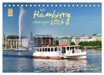 Mit Hamburg durchs Jahr 2026 (Tischkalender 2026 DIN A5 quer), CALVENDO Monatskalender