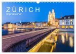 Z Ü R I C H Impressionen (Wandkalender 2026 DIN A3 quer), CALVENDO Monatskalender