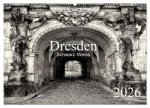 Dresden Schwarz Weiss 2026 (Wandkalender 2026 DIN A2 quer), CALVENDO Monatskalender