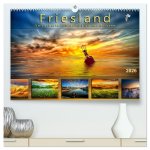 Friesland, verzauberte Landschaft an der Nordsee (hochwertiger Premium Wandkalender 2026 DIN A2 quer), Kunstdruck in Hochglanz